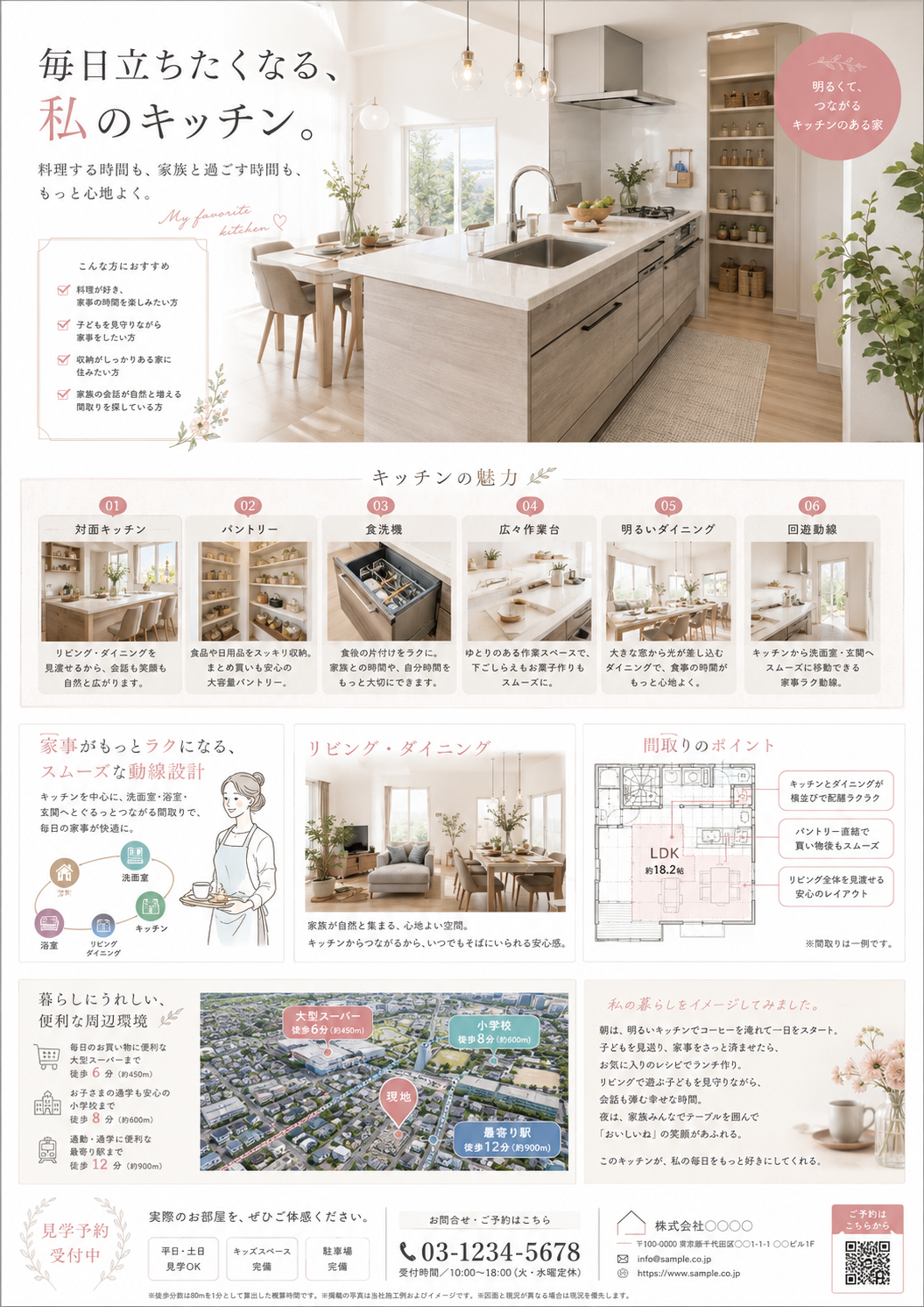 キッチン訴求チラシ
